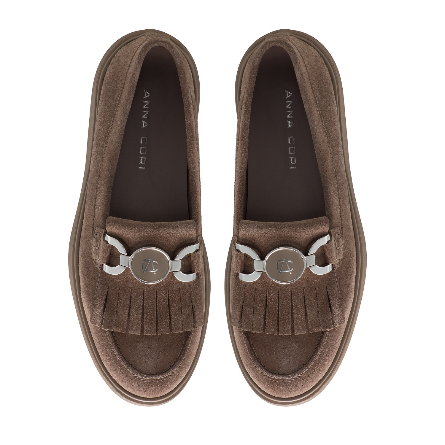 Picture of Women Casual Genuine Leather Loafers 8137 Crosta Gri