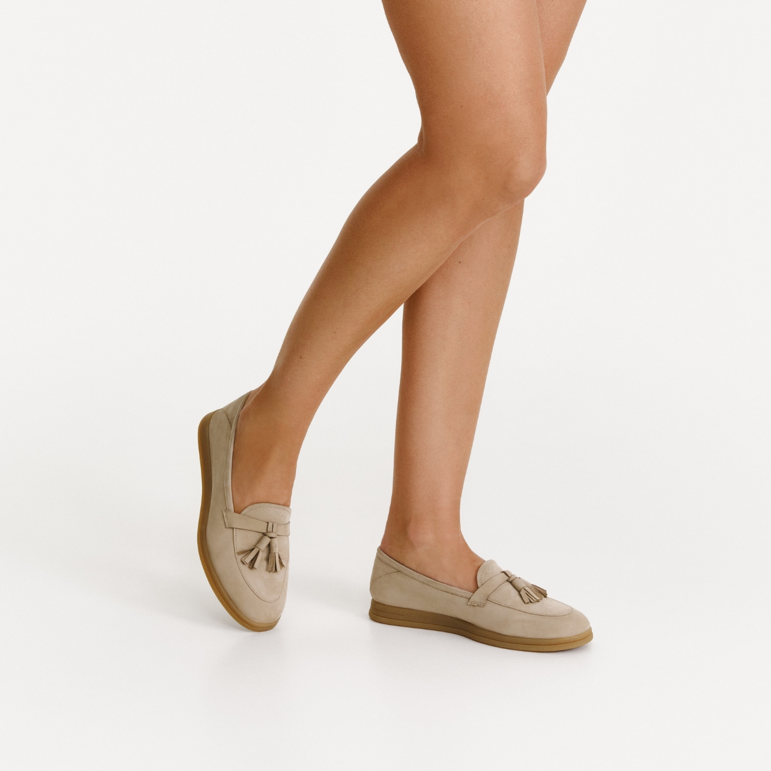 Снимка на Дамски ежедневни обувки 8002 Nabuck Bej