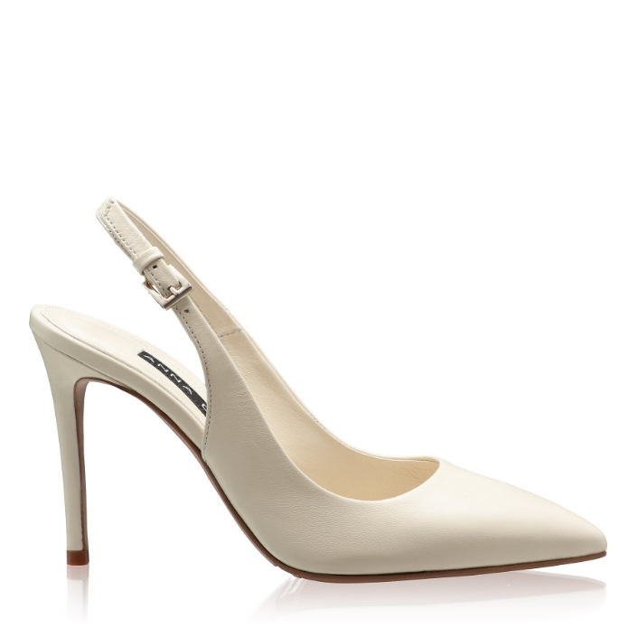 Picture of High-heel Slingback Pumps 4417 Vitello Panna