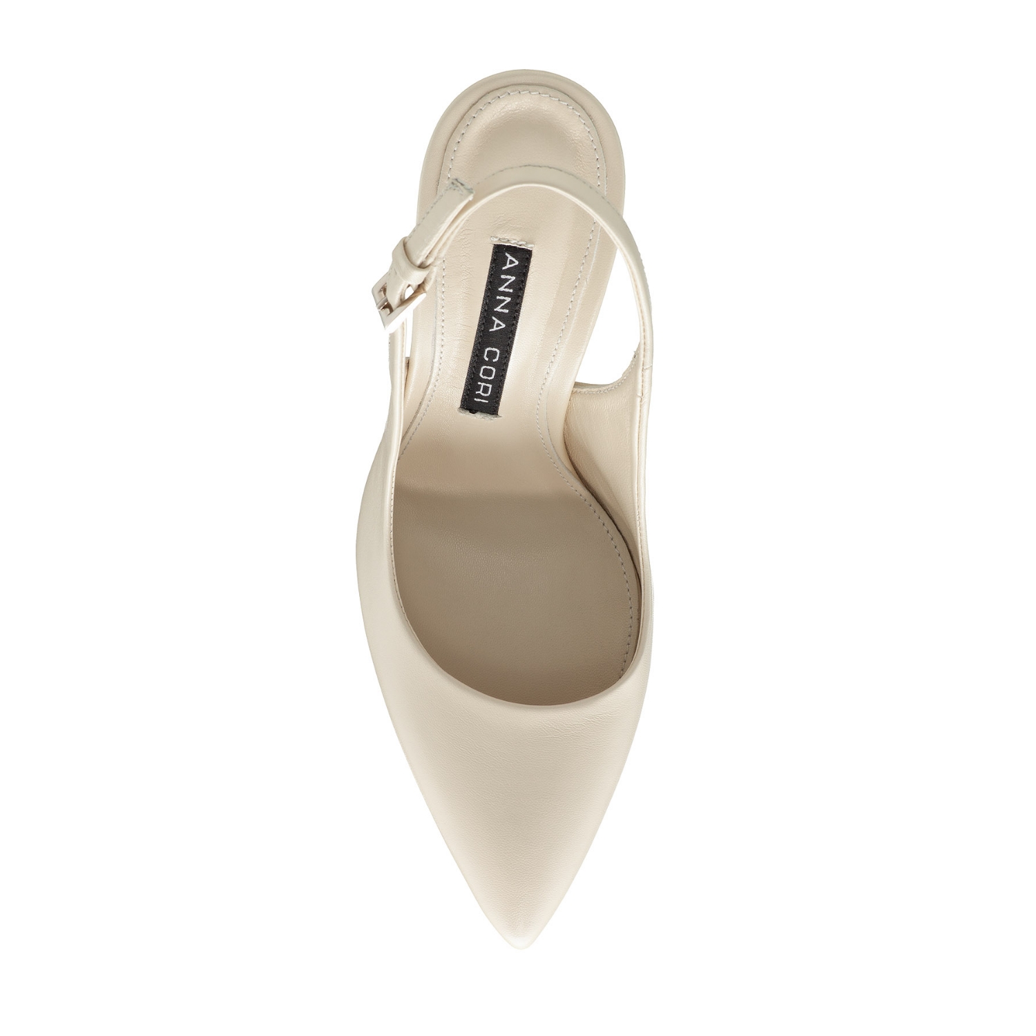 Picture of High-heel Slingback Pumps 4417 Vitello Panna