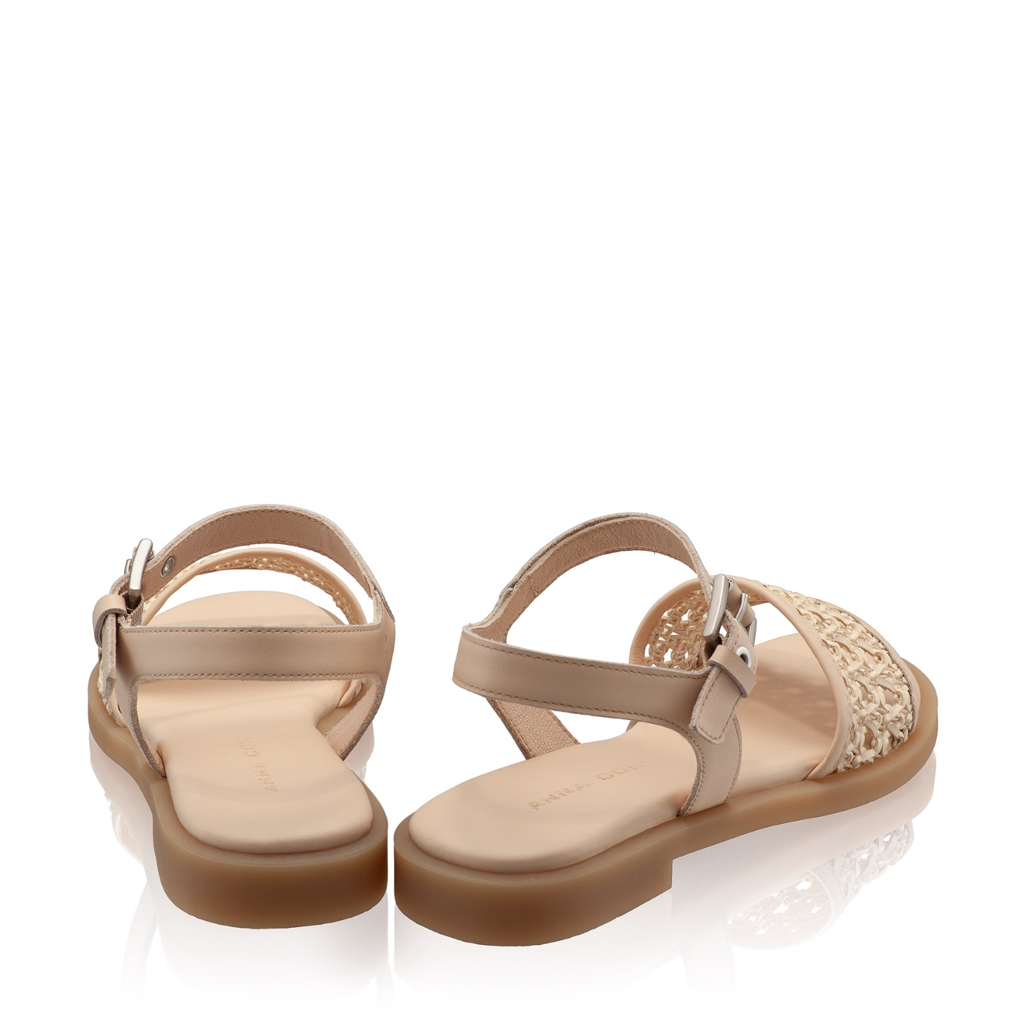 Снимка на Дамски сандали 8363 Vitello+Intreccio Beige